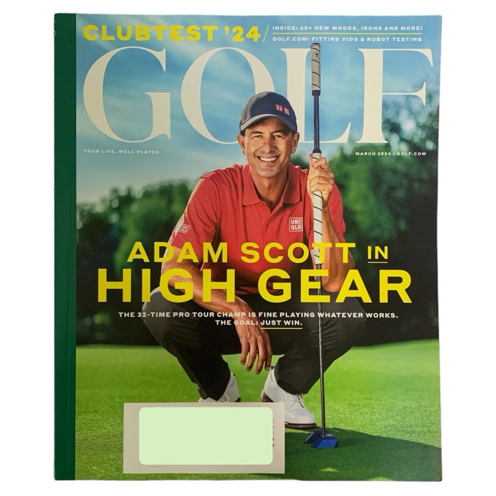 Golf Magazine March 2024 Adam Scott In High Gear 22 Time Pro Tour Champ